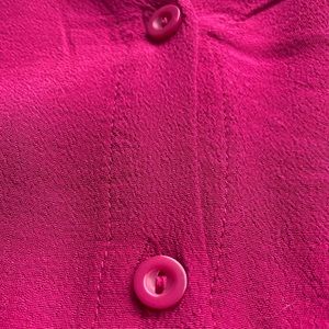 Forever 21 hot pink button down